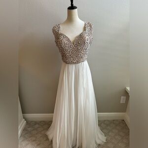 Mac Duggal Hand-Beaded Gown Size 12